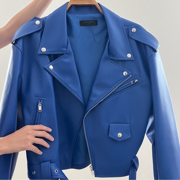 Storets Emma Pleather Rider Jacket Biker Style - Picture 5 of 7